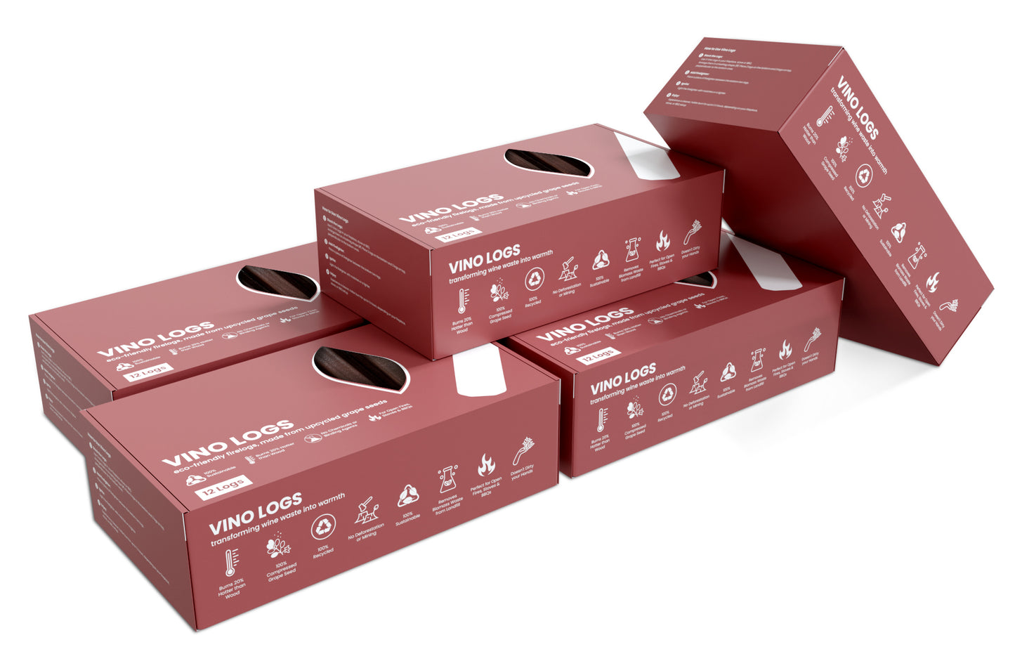 Vino Logs Family Heating Pack (6 Boxes)